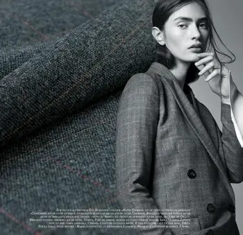 

2016 Japanese imports of dark grey color worsted wool cloth thin fabric