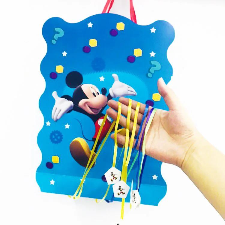 

40*30cm/set kids birthday party supplies cartoon theme mickey mouse paper pinata disposable baby shower party decoration favors