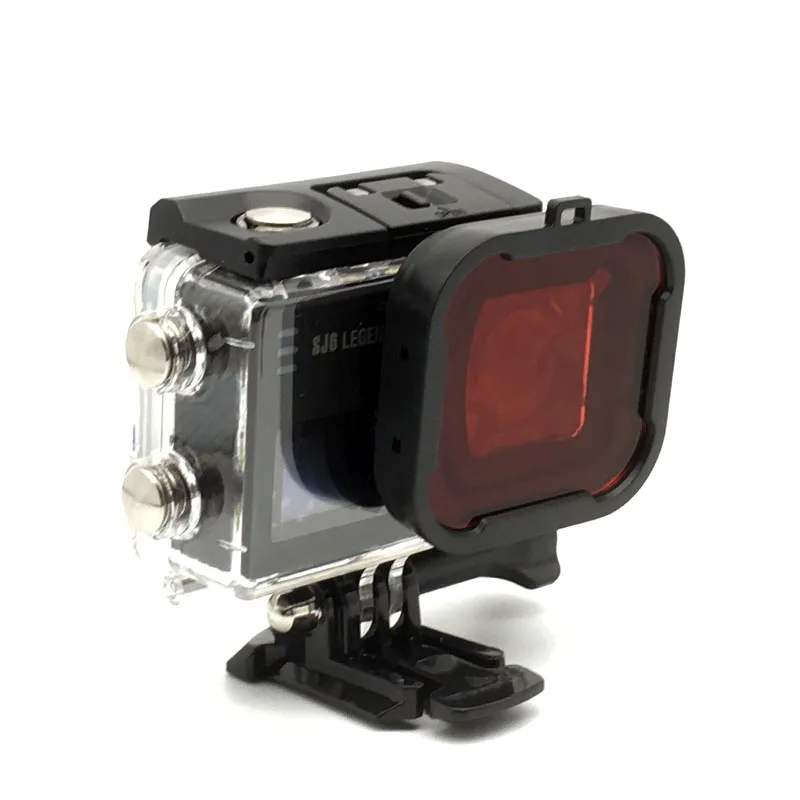 SJCAM SJ6 Legend водонепроницаемый корпус линзы красный фильтр Защита для SJCAM SJ6 Legend 4 K Экшн камера чехол Аксессуары