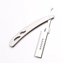 50 шт. 14,5x1,5 см Мужская прямая Бритва Парикмахерская стальная бритва складной нож для бритья Инструменты для удаления волос+ 1 лезвие горячая Распродажа 6103