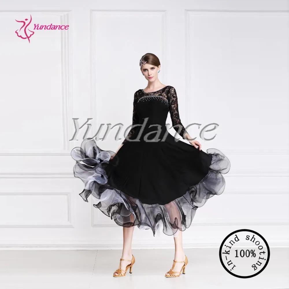 

long ballroom practice dancewear dress M-108