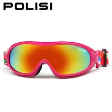 Polisi niños niños de invierno gafas de esquí snowboard skate gafas de motos de nieve anti-vaho uv400 esqui ski nieve gafas protectoras