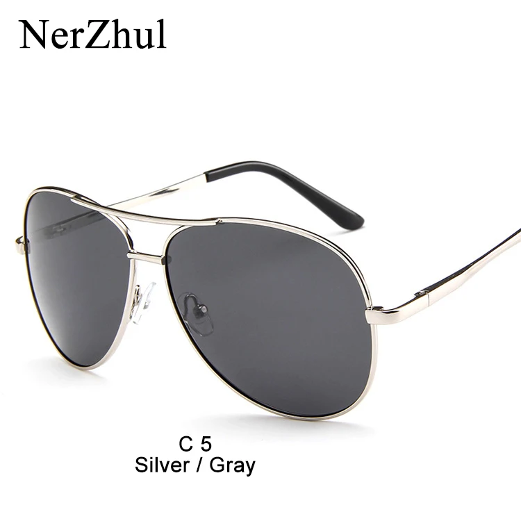 Nerzhul поляризованные солнцезащитные очки для вождения для мужчин/женщин Zonnebril Dames/Heren ретро очки Пилот солнцезащитные очки/Оттенки для женщин - Цвет линз: C5