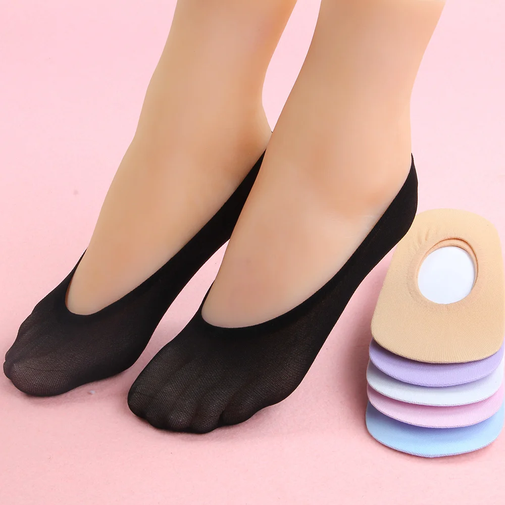 10 Pairs Women Sock Antiskid Invisible Liner No Show Peds Low Cut Ice