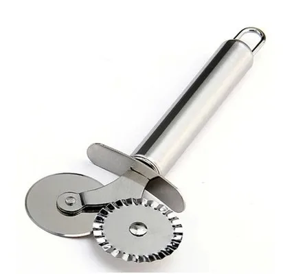 Stainless Steel Pizza Knife Double Wheels Hob Cutter Creatives Kitchen Knife For Pizza Dough Pasta Pastry Kitchen Accessories Stainless Steel Pizza Knife Double Wheels Hob Cutter Creatives Kitchen Knife For Pizza Dough Pasta Pastry Kitchen Accessories