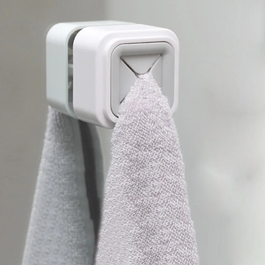 

2PCS Punch-free Paste Towel Stopper Wipe Rack Bathroom Plastic Waterproof Toilet Paper Storage Kitchen Dishcloth Rag Organizer