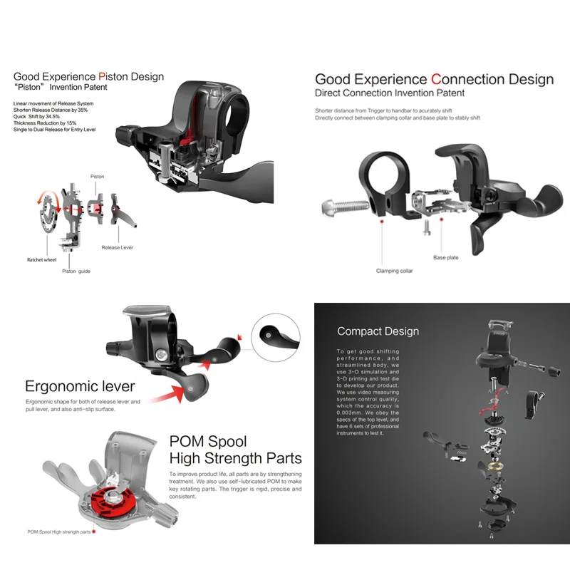 S-Ride МТВ 11 Скорость триггер Рычаги Совместимость Shimano Mountian велосипед 11 s Трансмиссия переключения с кабелем Механизмы переключения передач для велосипеда Запчасти