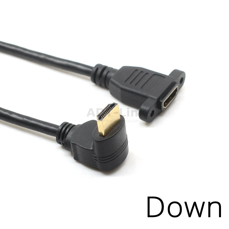 15 см HDMI 2,0 4K* 2k кабель 60Hz HDMI 2,0 V v2.0 правый левый вверх вниз угол папа-мама Панель Крепление с винтами HD удлинитель