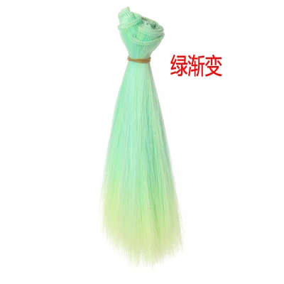 1 шт. 15*100 см прямые синтетические волокна розовый синий фиолетовый цветной DOD AOD кукла парик волос для 1/3 1/4 BJD diy ep016 - Цвет: NO 12