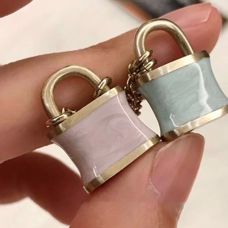 

Fashion Love Locks Pendant Necklace for Women Cadenas d’amour Charms Necklaces Trendy Costume Jewelry Bijoux Gift