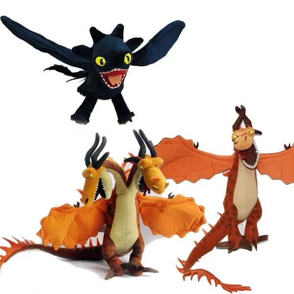 

How to Train Your Dragon Toys 13cm-49cm Toothless Night Fury Dragon Plush Doll Soft Stuffed Action Figure Toys for Children Kids