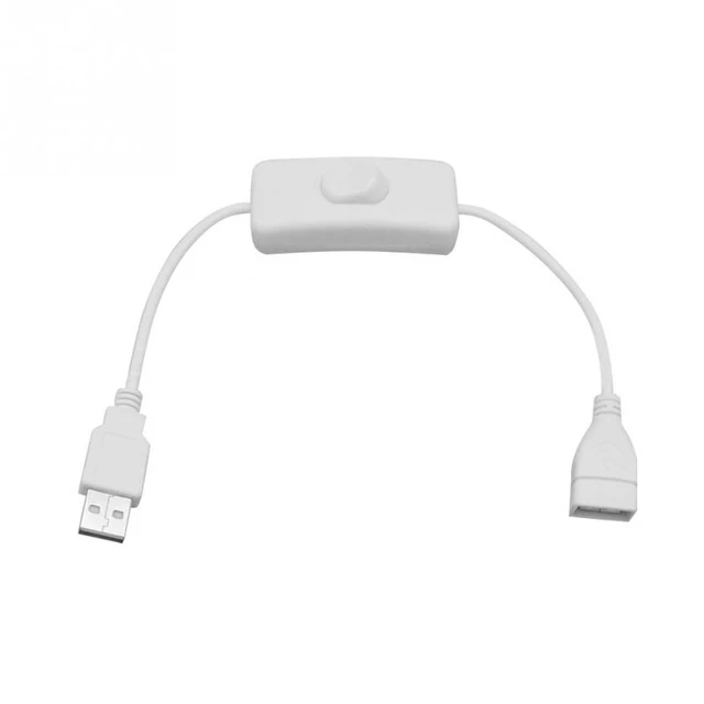 Cable extensor USB 2,0/3,0, sincronización de datos, con interruptor de  encendido y apagado, indicador LED para Raspberry Pi PC, ventilador,  lámpara LED - AliExpress