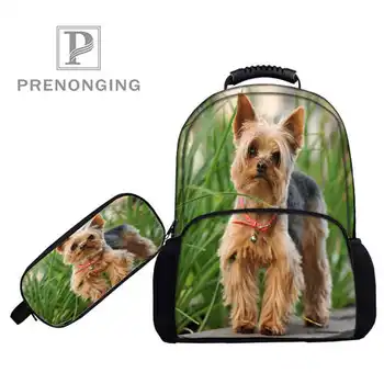 

Custom 17inch Yorkshire-terr Backpacks Pen Bags 3D Printing School Women Men Travel Bags Boys Girls Book Computers Bag#1031-2-18