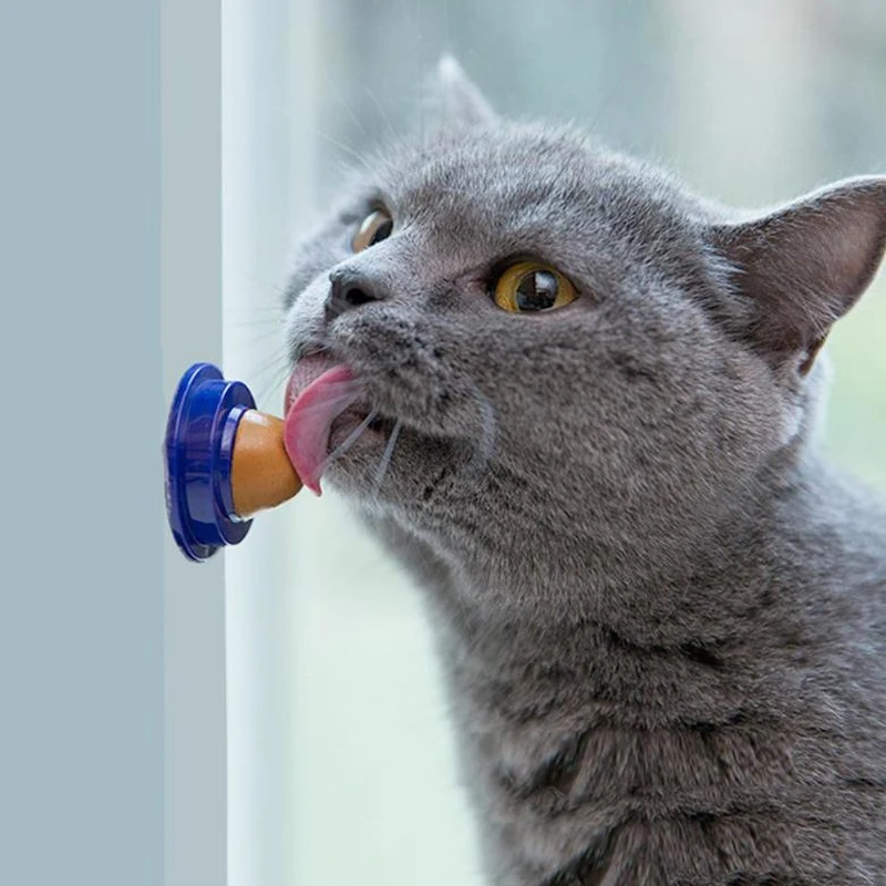 Здоровый кошачьи закуски Catnip конфеты лизать одноцветное питание гель энергии мяч для кошек котята увеличение питьевой воды