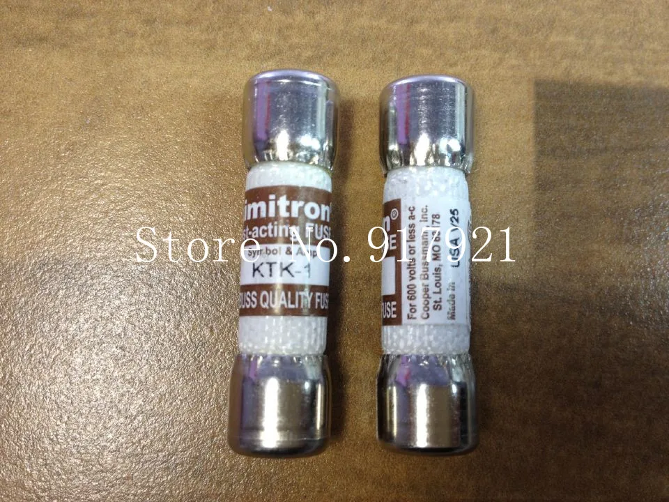 Импортная трубка плавкого предохранителя [ZOB] США Bussmann Lmitron KTK-1 BUSS 600V FUSE 10X38-10