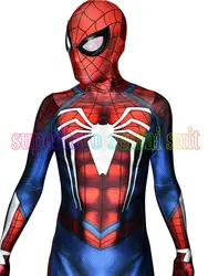 Новый PS4 бессонница костюм Человека-паука 3D принт спандекс игры Spidey Костюм Fullbody Человек-паук костюм супергероя Лидер продаж