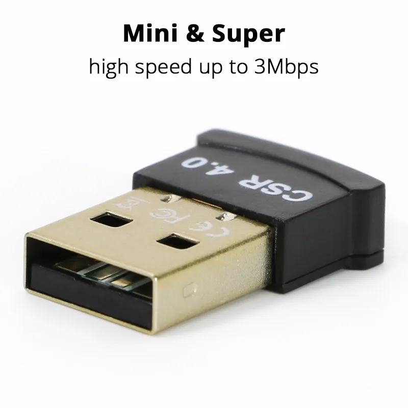 Sunnyflowk Mini USB Adapter V4.0 AUX Dongle Music Ricevitore audio per PC Trasmettitore adattatore ricevitore computer bianco Sunnyflowk Mini USB Adapter V4.0 AUX Dongle Music Ricevitore audio per PC Trasmettitore adattatore ricevitore computer bianco