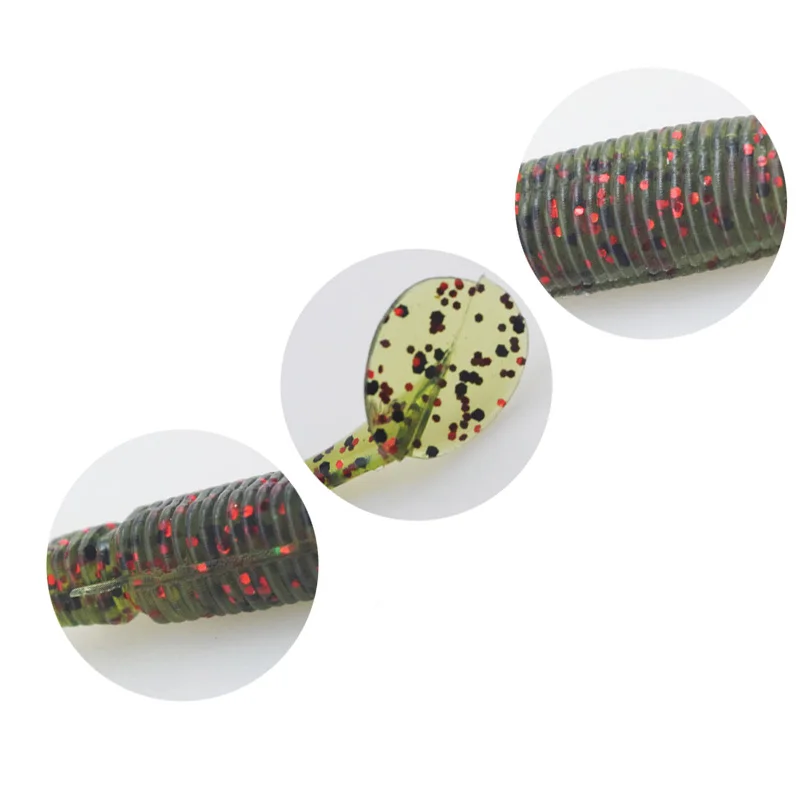 Proleurre 20 unids/lote suave de pesca señuelo gusano Grub 0,8G 55mm plantilla japonesa Señuelos de Pesca Bass T cola cebo artificial de Pesca Proleurre 20 unids/lote suave de pesca señuelo gusano Grub 0,8G 55mm plantilla japonesa Señuelos de Pesca Bass T cola cebo artificial de Pesca