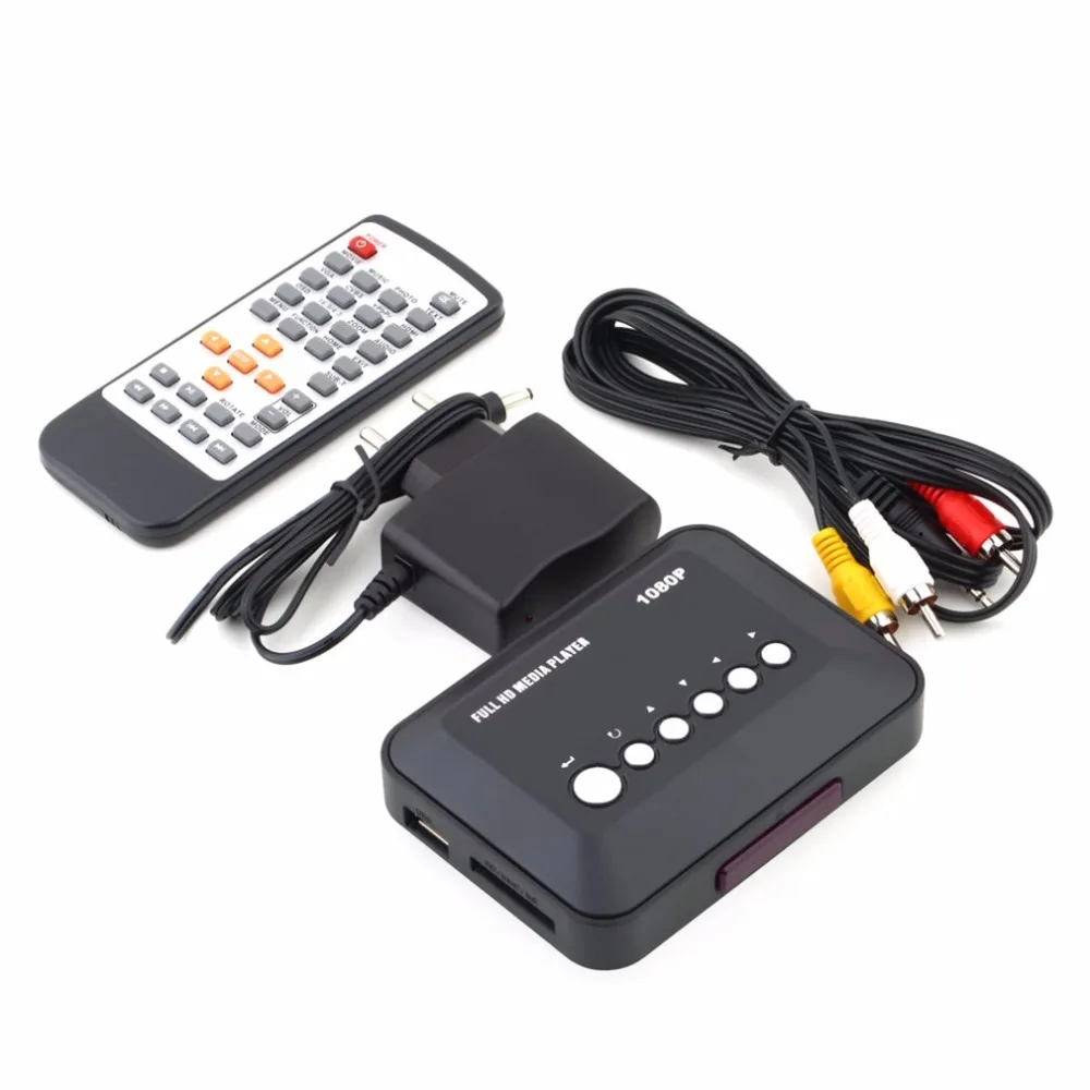 Kebidumei DC 5V 2A HD 1080P USB HDMI медиаплеер коробка SD/MMC ТВ видео SD MMC RMVB MP3 Мульти ТВ с ИК-пультом дистанционного управления