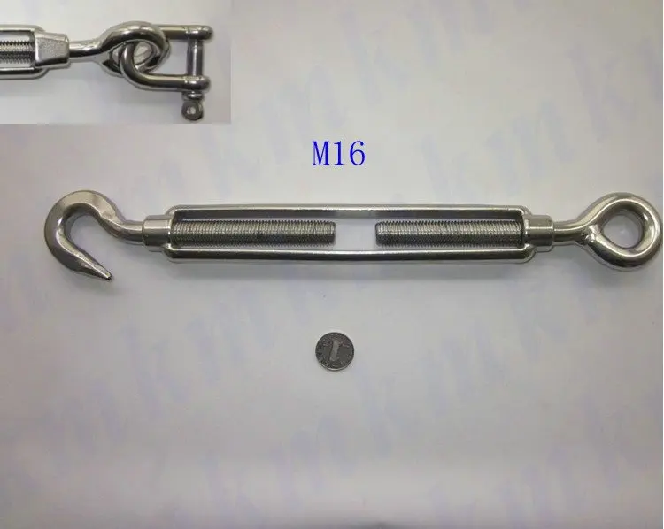 Wholesale M16 US type stainless steel wire rope marine hardware 304