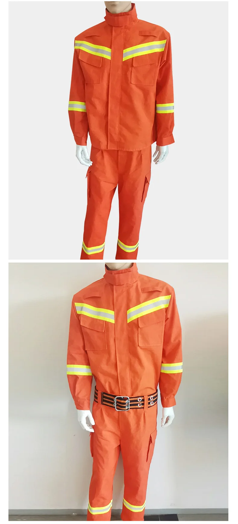 Анти-высокая температура пожарно-спасательный костюм анти-износ огнестойкая изоляция спасательный аварийный спасательный костюм