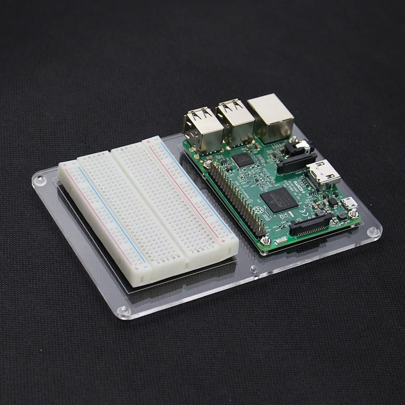 Raspberry Pi 4 Модель B прозрачный акриловый чехол+ система охлаждения внешний вентилятор совместимый для Raspberry Pi 3 Model B+/3B