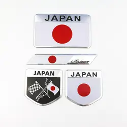 Японский флаг автомобильные наклейки и наклейки 3D наклейки логотип для автомобильного стайлинга полная Эмблема для кузова значок авто