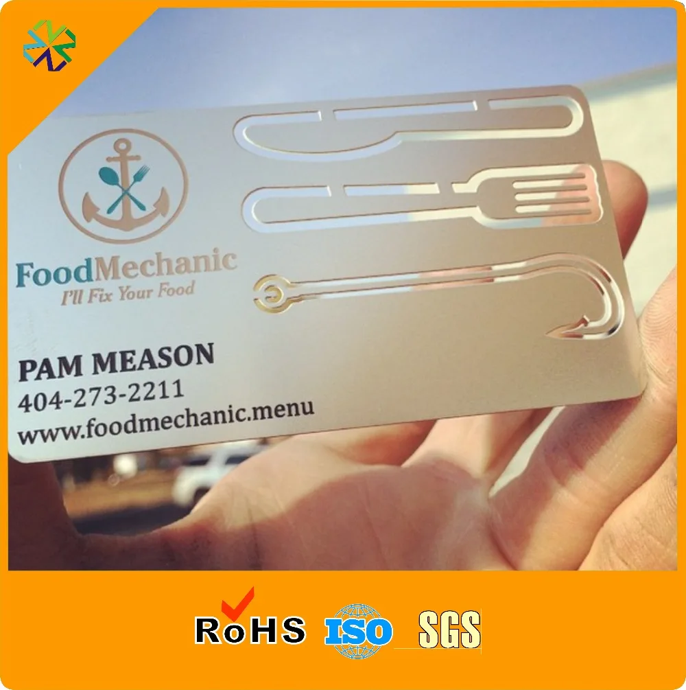 

CMYK Offset Printing Customized Photo DIY Metal visiting Card