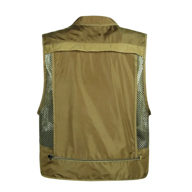 Detachable Summer Waterproof Vest Casual Camouflage Waistcoat Vest for Men's Photographer Sleeveless Jackets 2