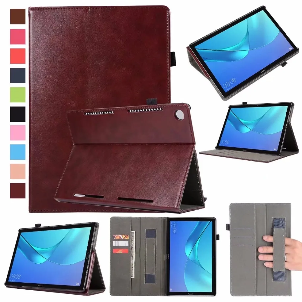 M5 10,8 класса люкс из искусственной кожи Smart Cover Чехол Funda сна ручной держатель с подставкой Чехол для huawei MediaPad M5 Pro 10,8+ подставка для ручек