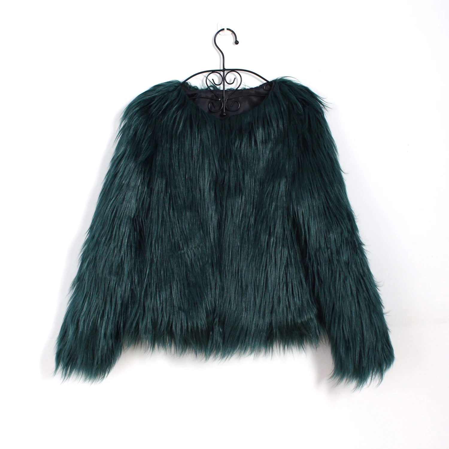 Размера плюс плавающих волос куртка пальто с искусственным мехом Для женщин меховое пальто с имитацией меха из искусственного лисьего куртки Вечерние меха теплое пальто