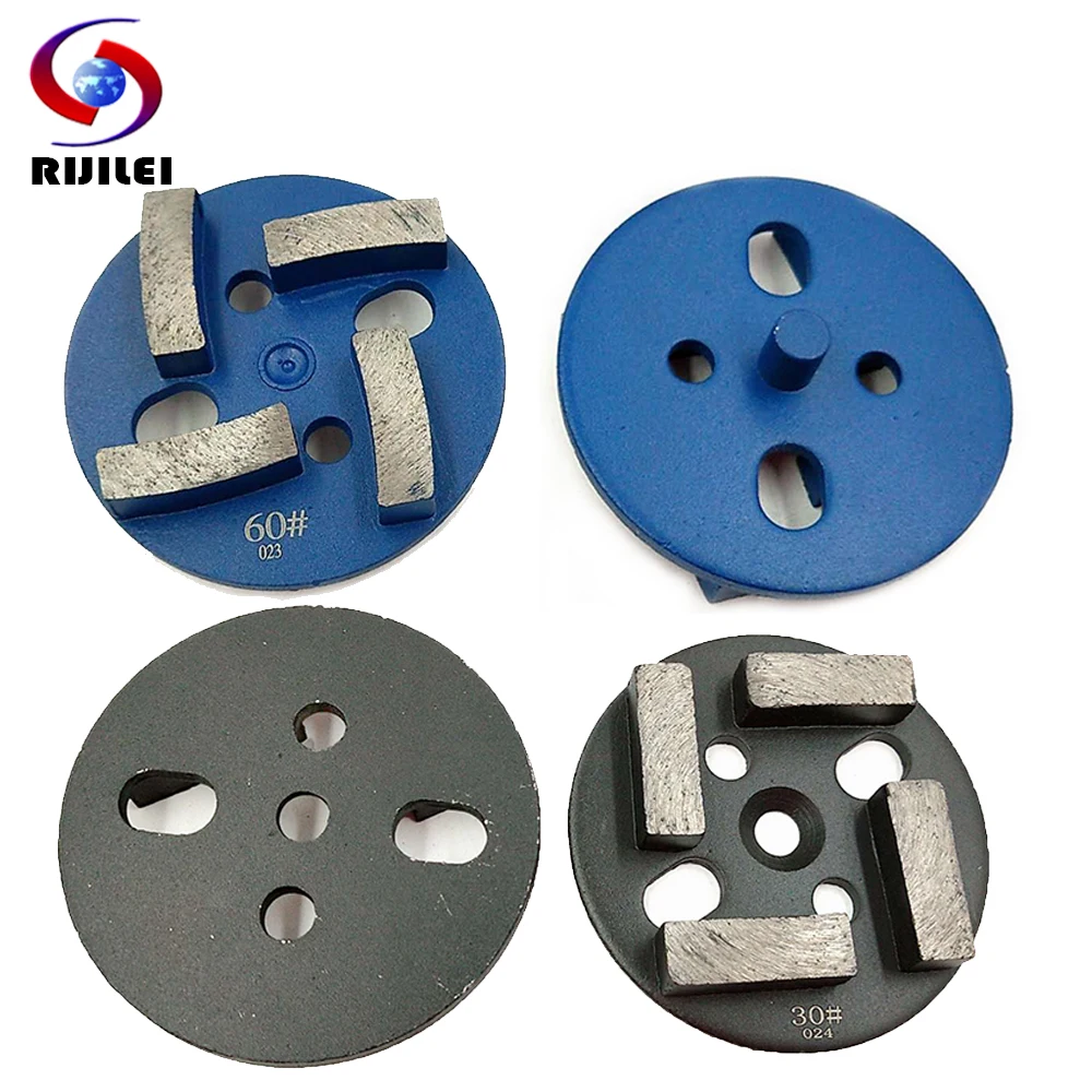 

RIJILEI 6 PCS 3"Diamond segments grinding disc for floor grinding 80mm Marble Grinding Shoe Plate Disc Surface Terrazzo JX02