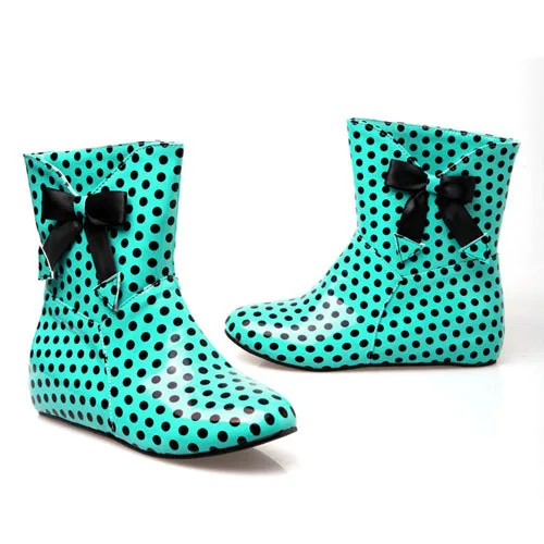 Fashion Women Boots Sweet Bow Round Rubber Sole Within The Higher SHL5128 |