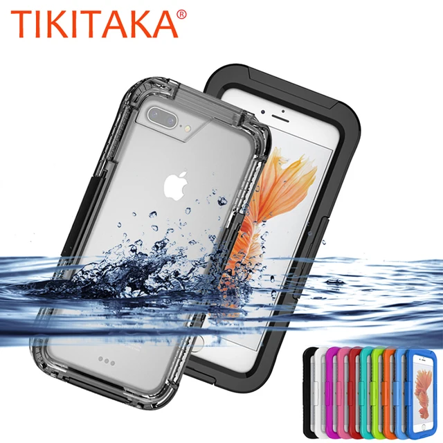 US $6.47 IP-68 Waterproof Heavy Duty Hybrid Swimming Dive Diving Case For iPhone 7 6 6S Plus Cover Water/Dir