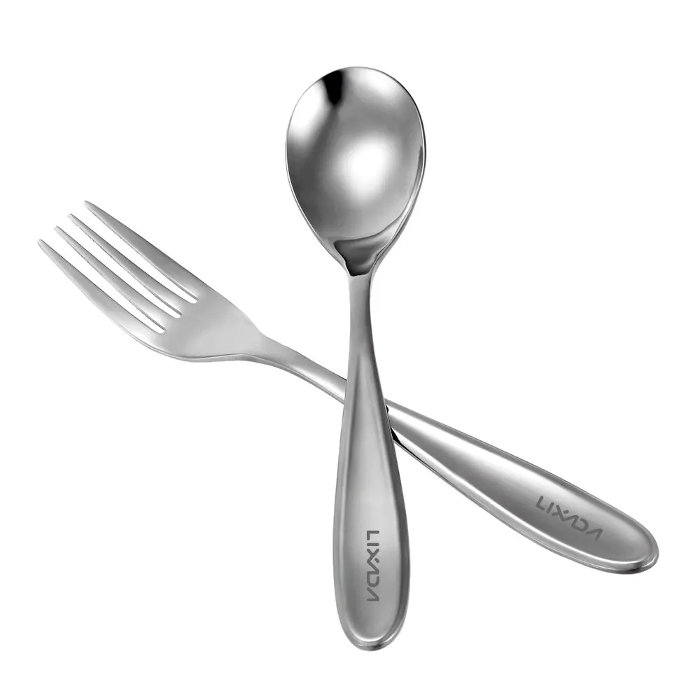 

#Lixada Titanium Spoon Fork Camping Cutlery Set Lightweight Titanium Tableware Dinner Fork Spoon Home Outdoor Camping Tableware