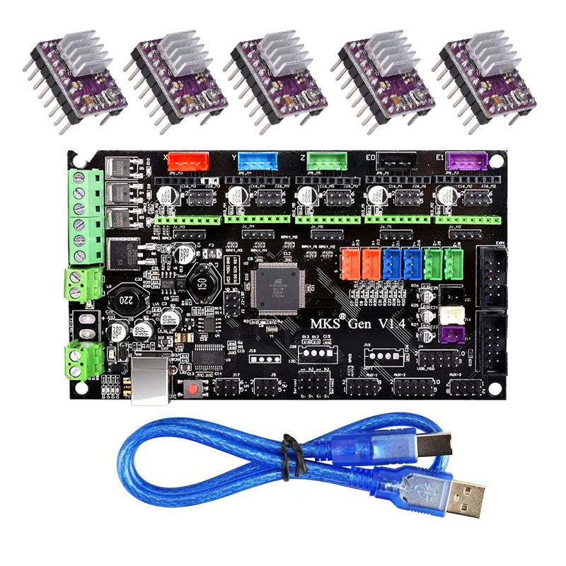 Плата управления для 3D принтера MKS Gen V1.4 поддержка TMC2130 V1.1 SPI TMC2208 A4988 DRV8825 драйвер