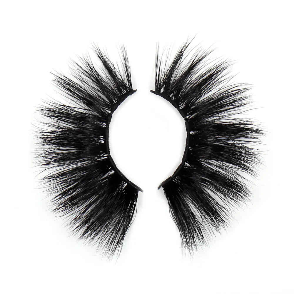 LEHUAMAO 25mm Eyelashes 3D Mink False Eyelash Long Wispy Fluffy Curly Lashes Cruelty Free Natural Lash Dramatic False Eyelashes - Цвет: G14