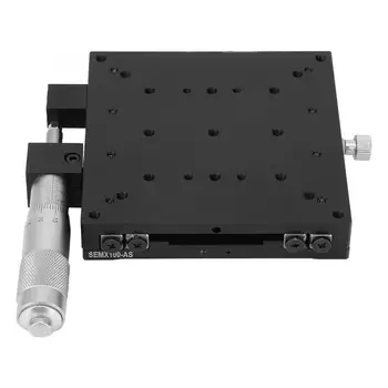 

SEMX100-AS Manual Slide Table Trimming Platform Linear Stage Cross Roller Guide 100 * 100mm Linear Guide geleiderail guia linear