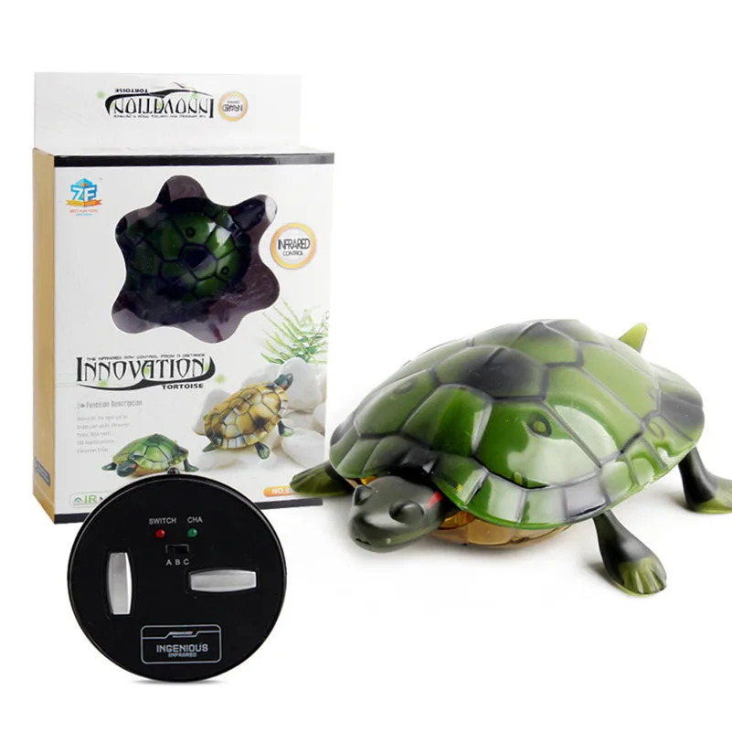 

Turtle Toy Electric Infrared Remote Control Toy Turtle robot Set Simulation Animal New Year Gift kids toys A1