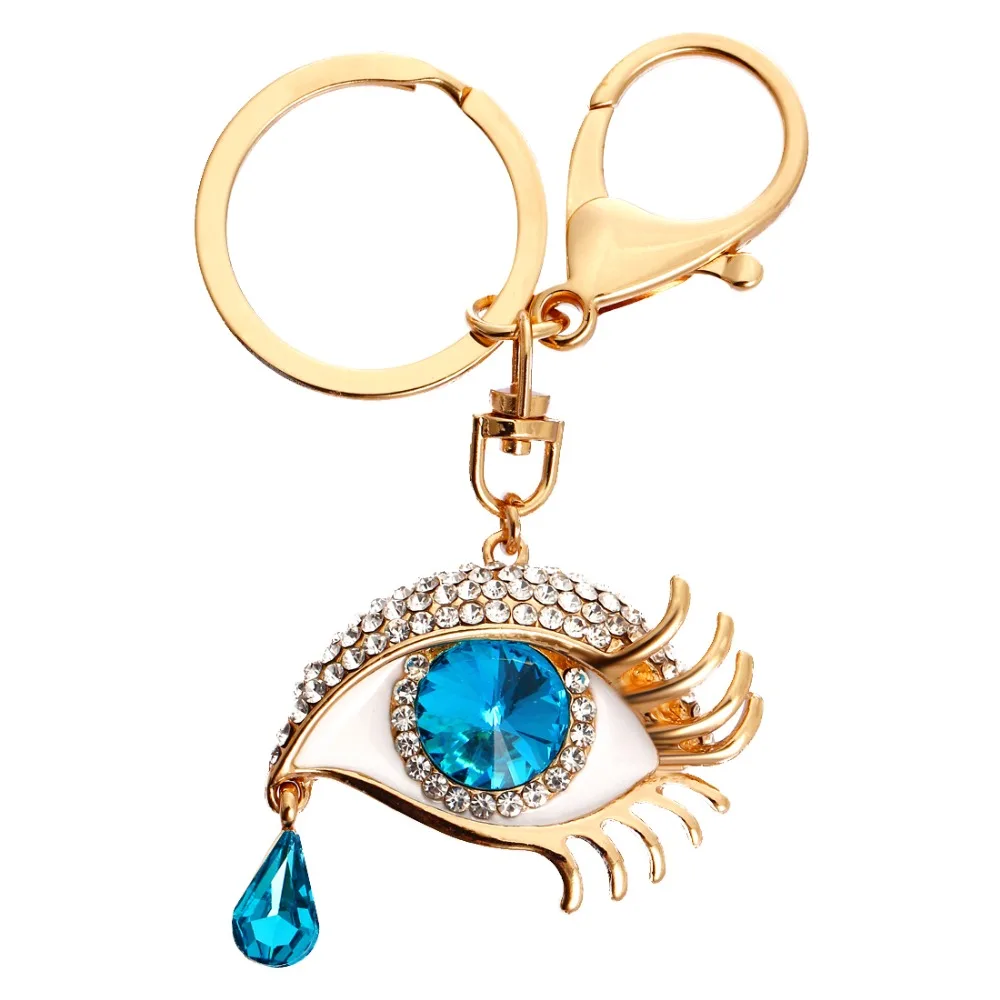Buy Eye Drop Key Chains Rings Beautiful Gold Color
