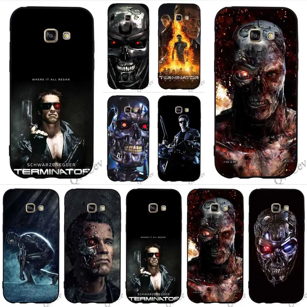 

Hybrid Terminator Schwarzenegger Phone Cover for Samsung Note 8 Case 9 Galaxy A5 A3 A6 S7 Edge S6 S8 S9 Plus Silicone