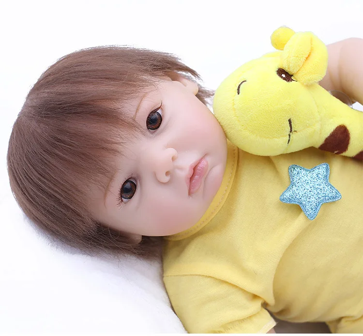 Новинка 45 см Силиконовые Reborn супер детские реалистичные малыши Bonecas кукла Bebe Reborn Brinquedos Reborn игрушки для детей Подарки