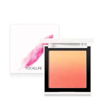 

FOCALLURE Glitter Blusher Powder Smooth Pigmented Face Makeup Blush Easy to Wear Blush Cosmetics