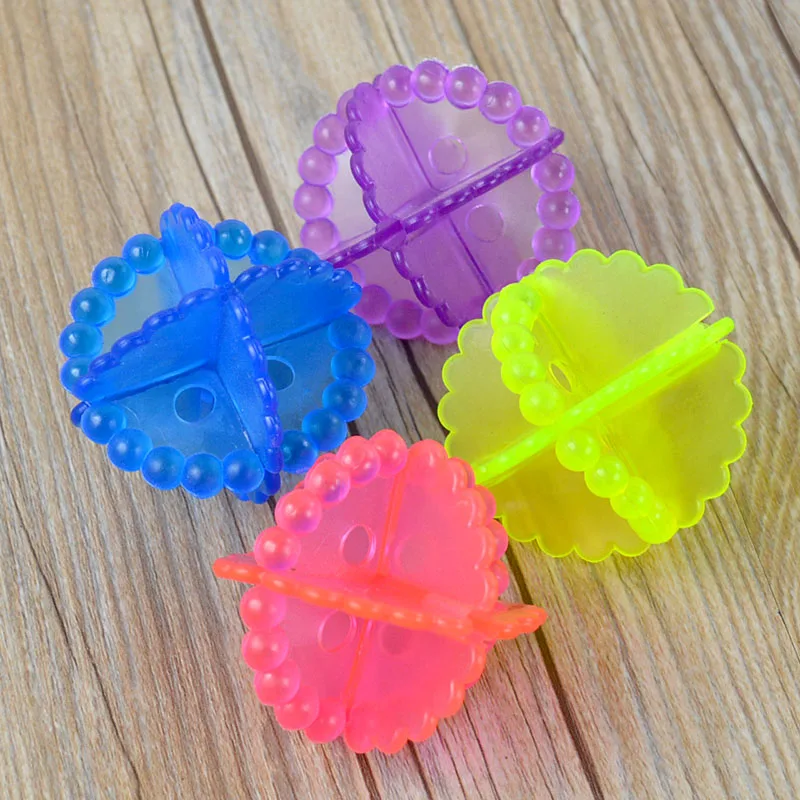 4Pcs Reusable Soft Plastic Laundry Ballin Laundry Balls & Discs from
