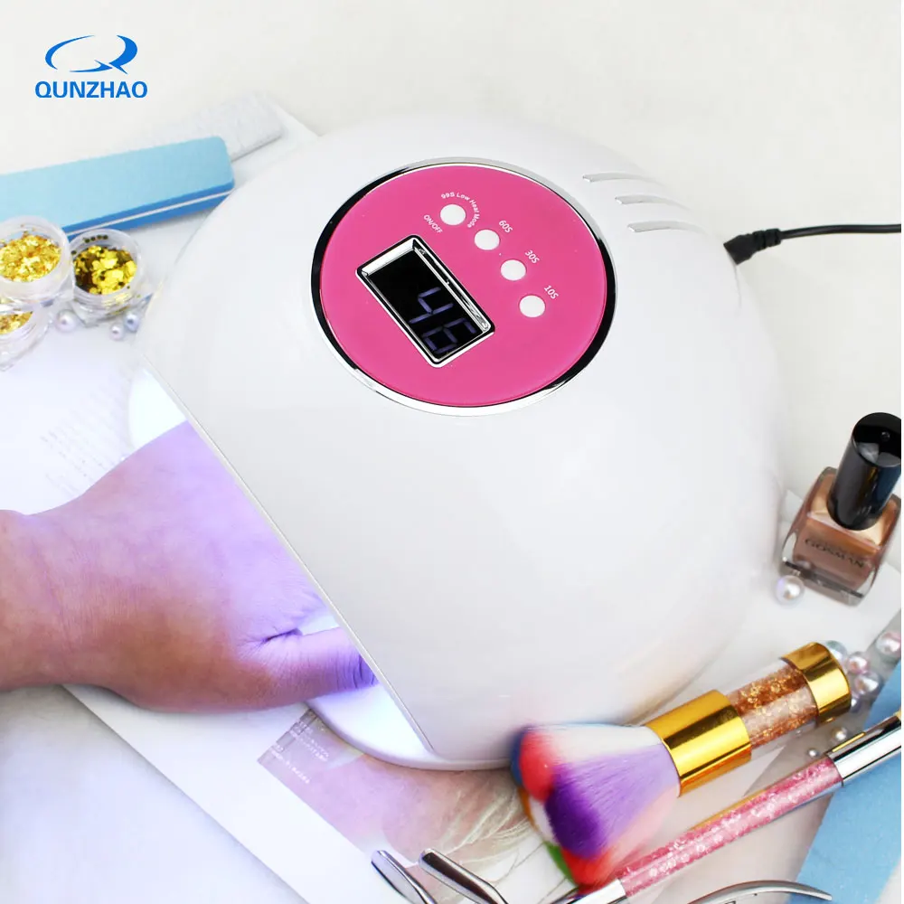 

Lamp For Nails 72w Uv Led 30leds Nail Light Dryer Curing All Gel Polish Manicure Ultraviolet Nail Lamp With Timer Button