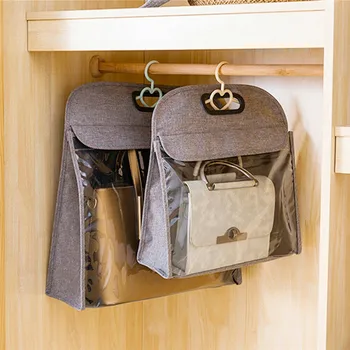 

Non-Woven Fabric Hanging Handbag Purse Bag Wardrobe Storage Organiser Laundry Protector Bag Dust Cover Hanging Cage Organizer