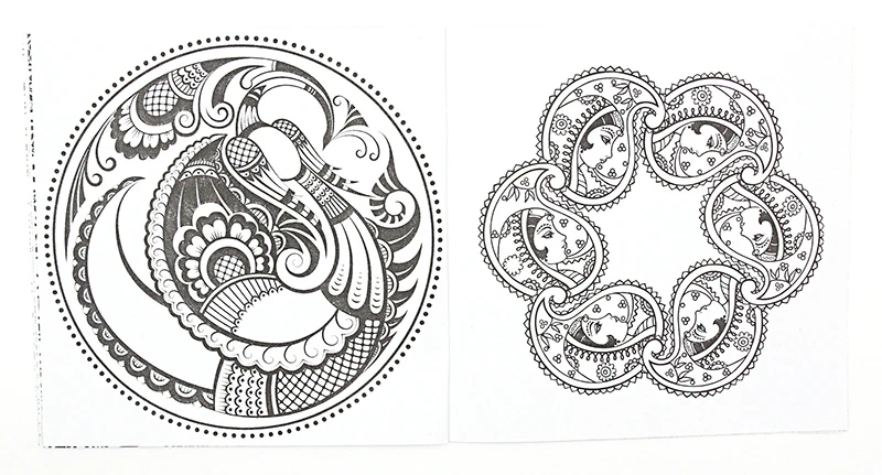 1 piezas 24 páginas Mandalas de libro para colorear para los niños adultos aliviar el estrés matar tiempo Graffiti pintura libro de arte