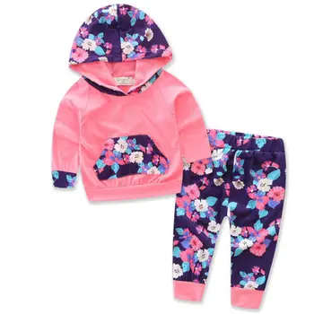 

2X Newborn Toddler Kids Baby Girl Hoodie Tops Sweatshirt+Pant Outfit Set Costume 0-3Y Long Sleeve Pullover Hot