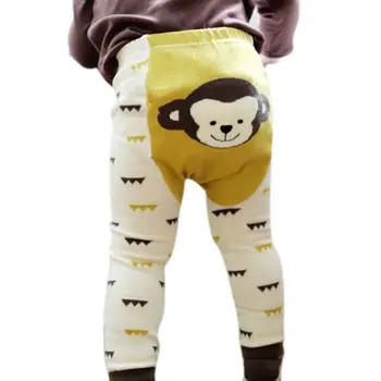 

2018 Brand Unisex Cartoon Bee Monkey Rabbit Tights Baby Girl Boy Cotton Stocking Children Pantyhose Slim Pants S1