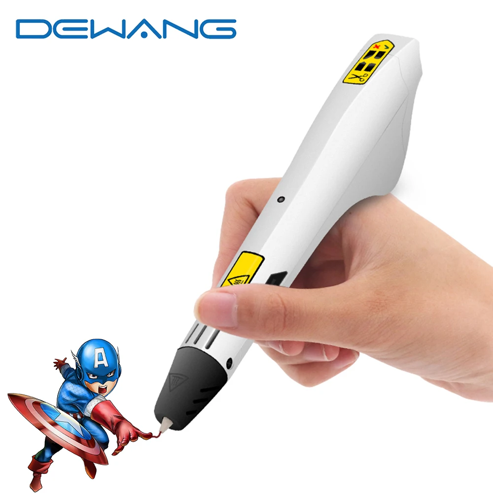 

DEWANG 3d Magic Pen for Children Lapiz 3d Magic Pen DIY Creativity 3d Pens Gadget Christmas Birthday Gifts with Filament PLA ABS